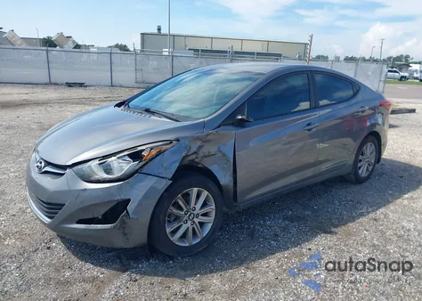 2014 Hyundai Elantra Se from USA, damaged, VIN 5NPDH4AE8EH483081